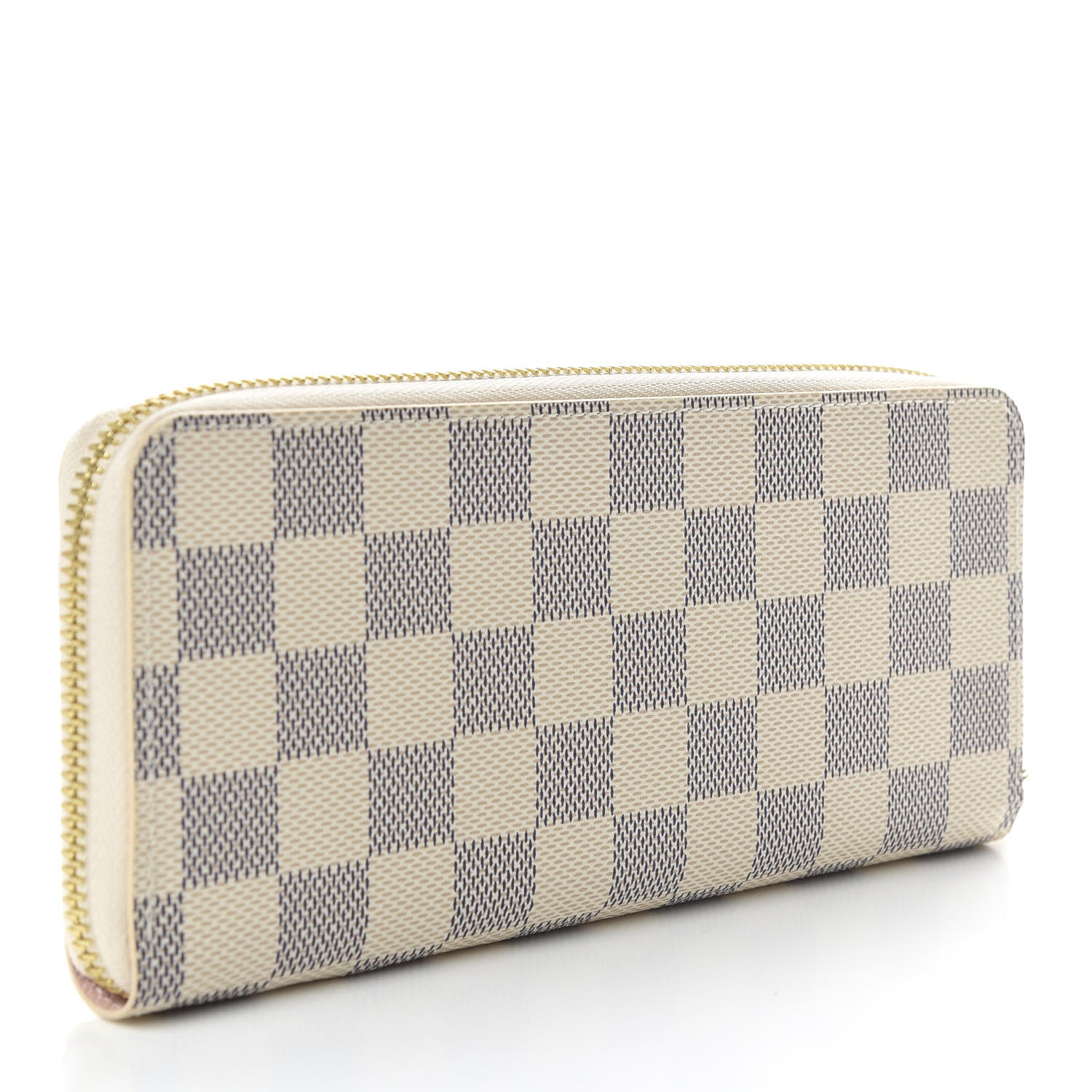 Louis Vuitton Damier Azur Clemence Wallet Rose Ballerine 3 of 9