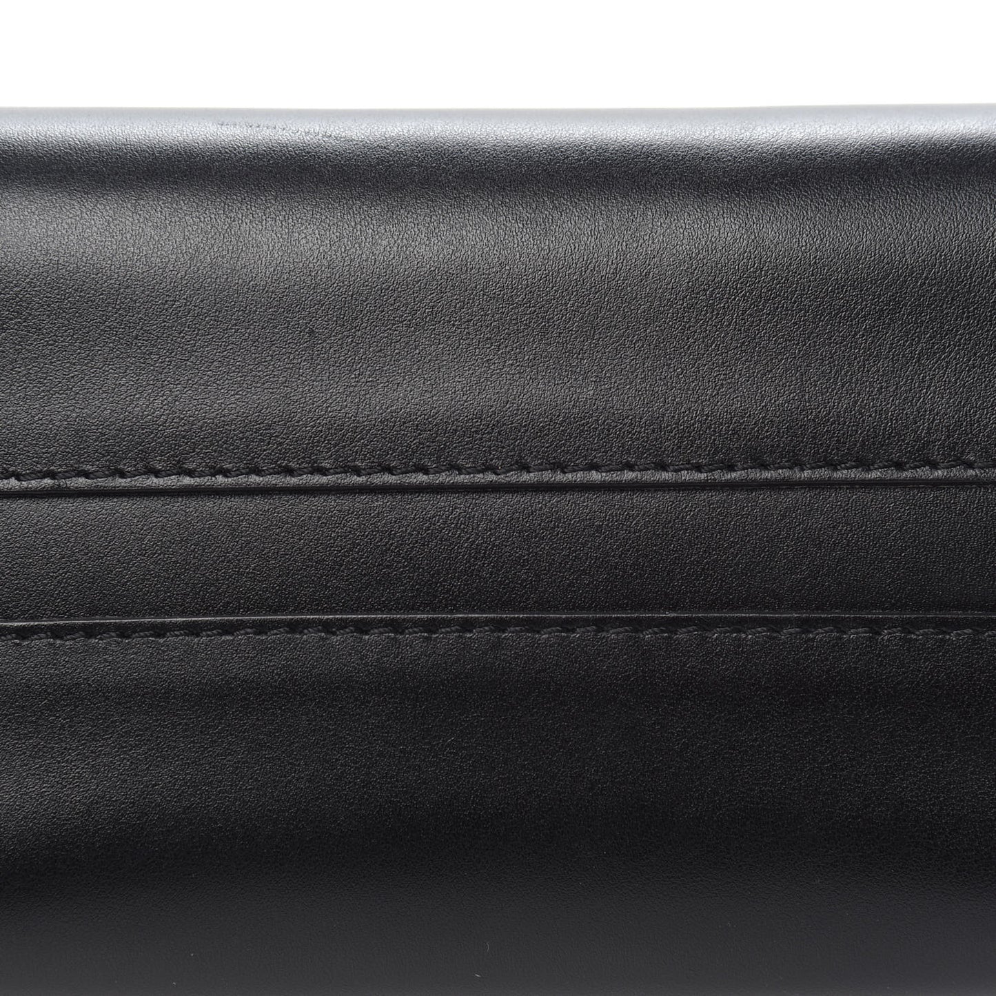Shiny Calfskin Mini Annie Shoulder Bag Black