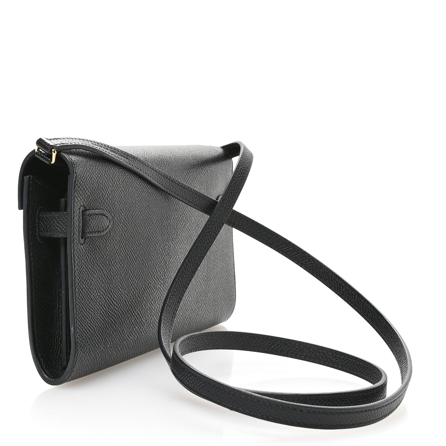 Hermes Epsom Kelly Wallet To Go Black 3 of 11