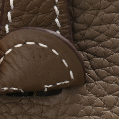 Hermes Taurillon Clemence Amazone Evelyne TPM Etoupe Bleu Indigo 7 of 9