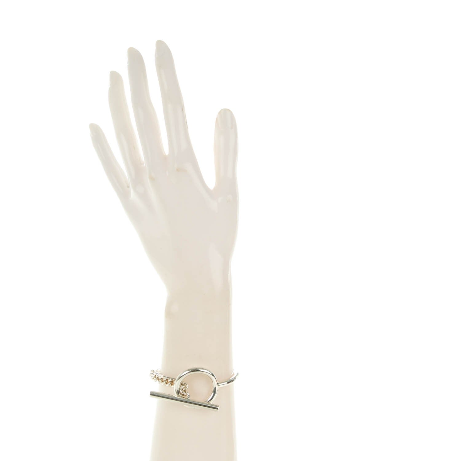 Hermes Sterling Silver Croisette Bracelet S 2 of 5