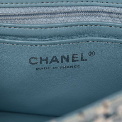 Chanel Tweed Braid Mini Flap Blue White Navy 6 of 12