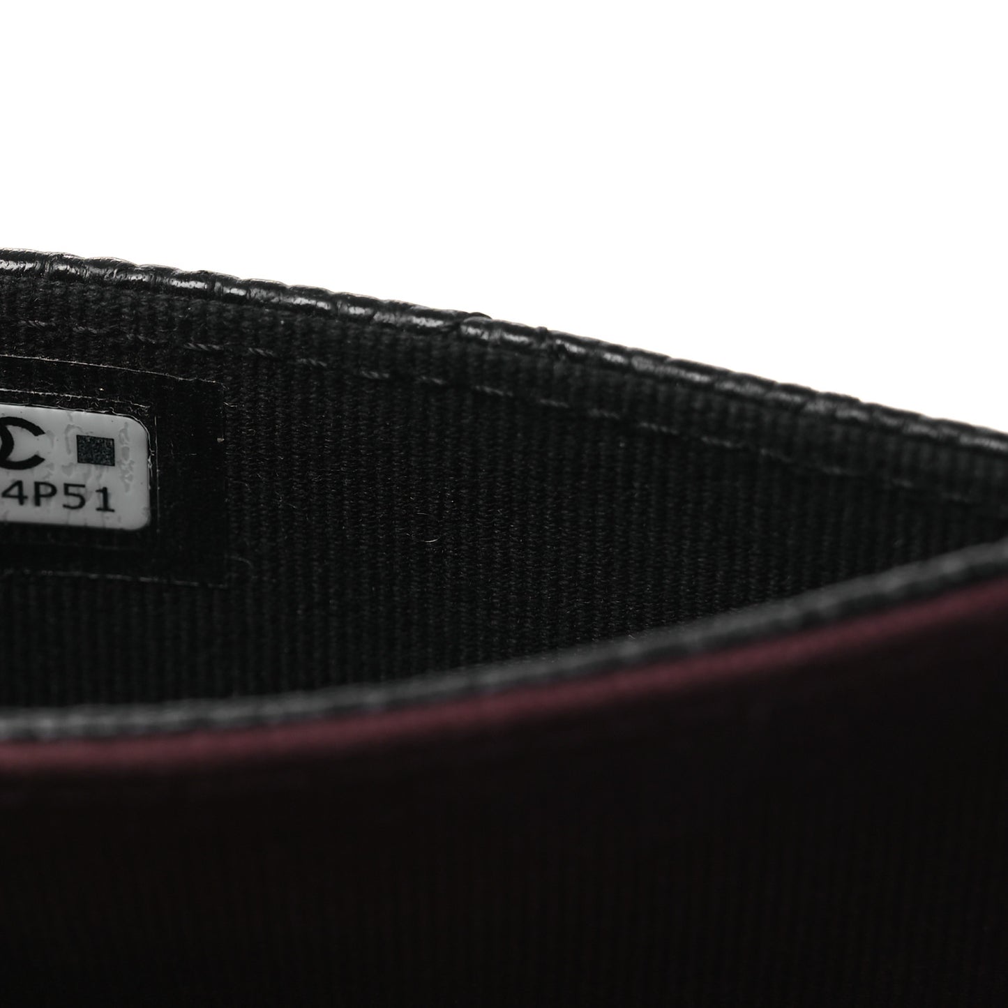Caviar Quilted Flap Card Holder Black