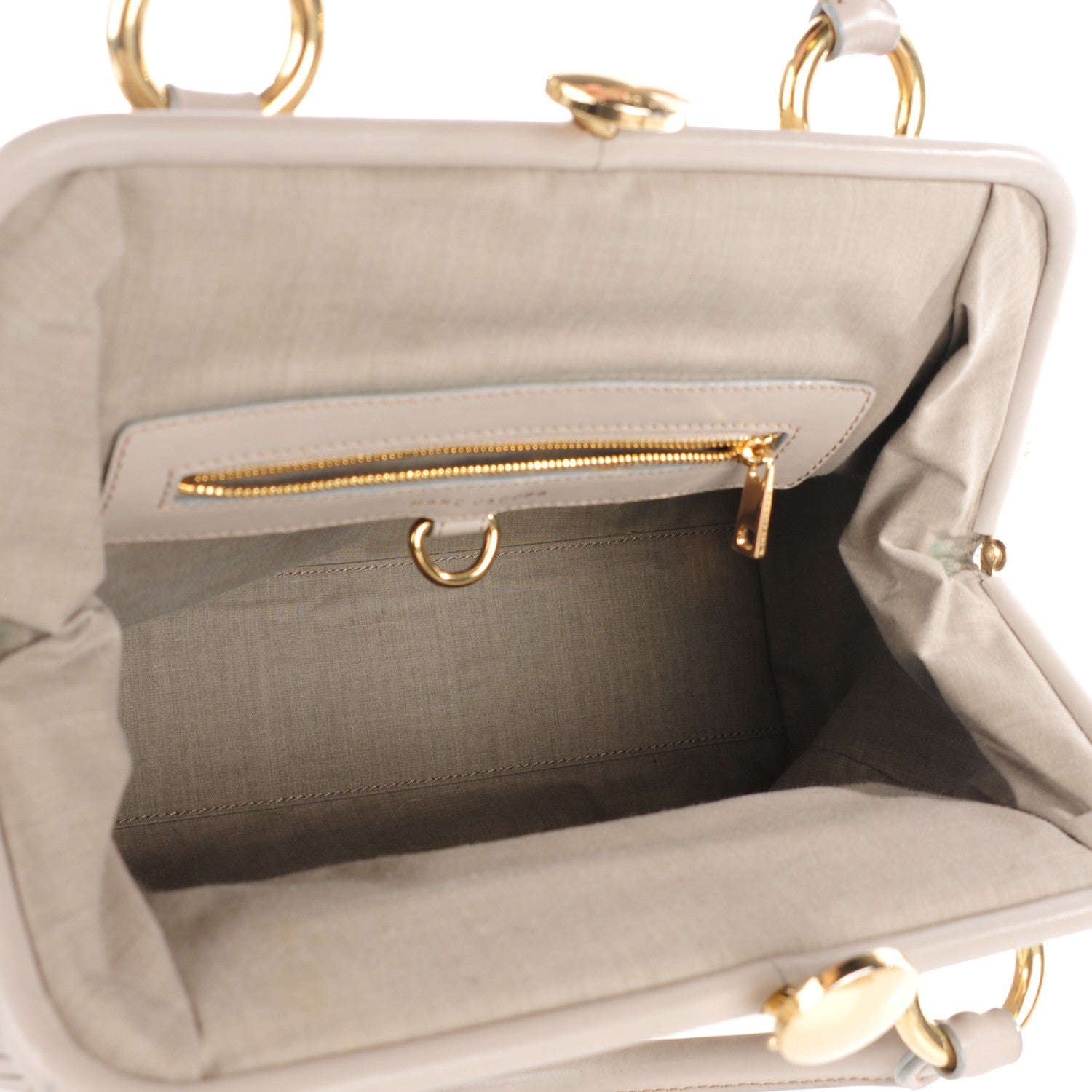 Marc Jacobs Calfskin Quilted Stam Light Grey 14 of 14