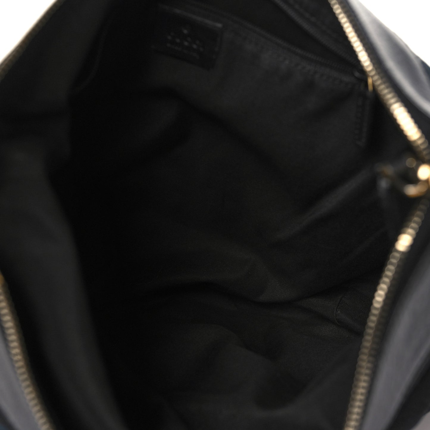 Monogram Large D Gold Ring Hobo Black