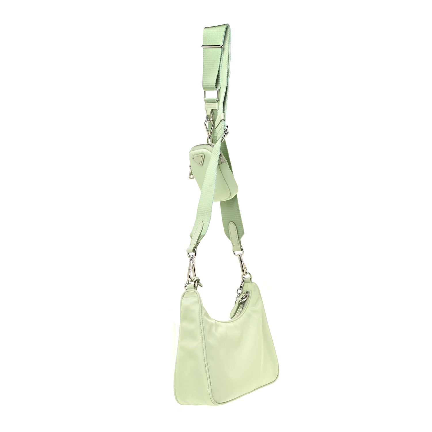 Prada Re-Nylon Saffiano Re-Edition 2005 Shoulder Bag Acqua 3 of 10