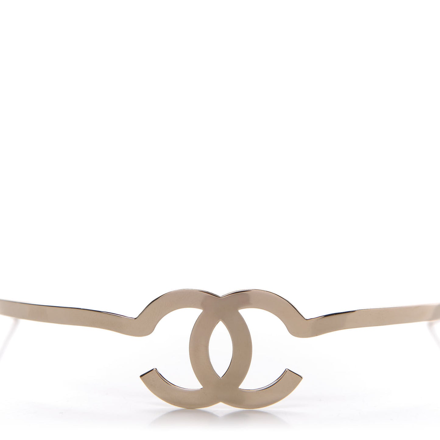 Metal CC Headband Light Gold