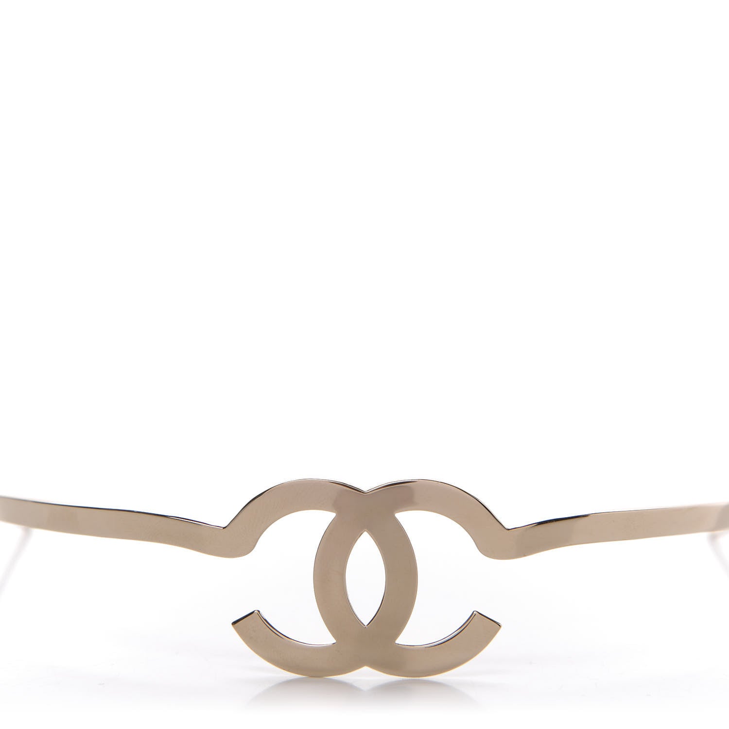 Chanel Metal CC Headband Light Gold 3 of 7