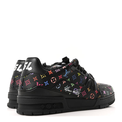 Louis Vuitton LV X TM Calfskin Monogram Multicolor LV Trainer Sneakers 8 Black 5 of 10