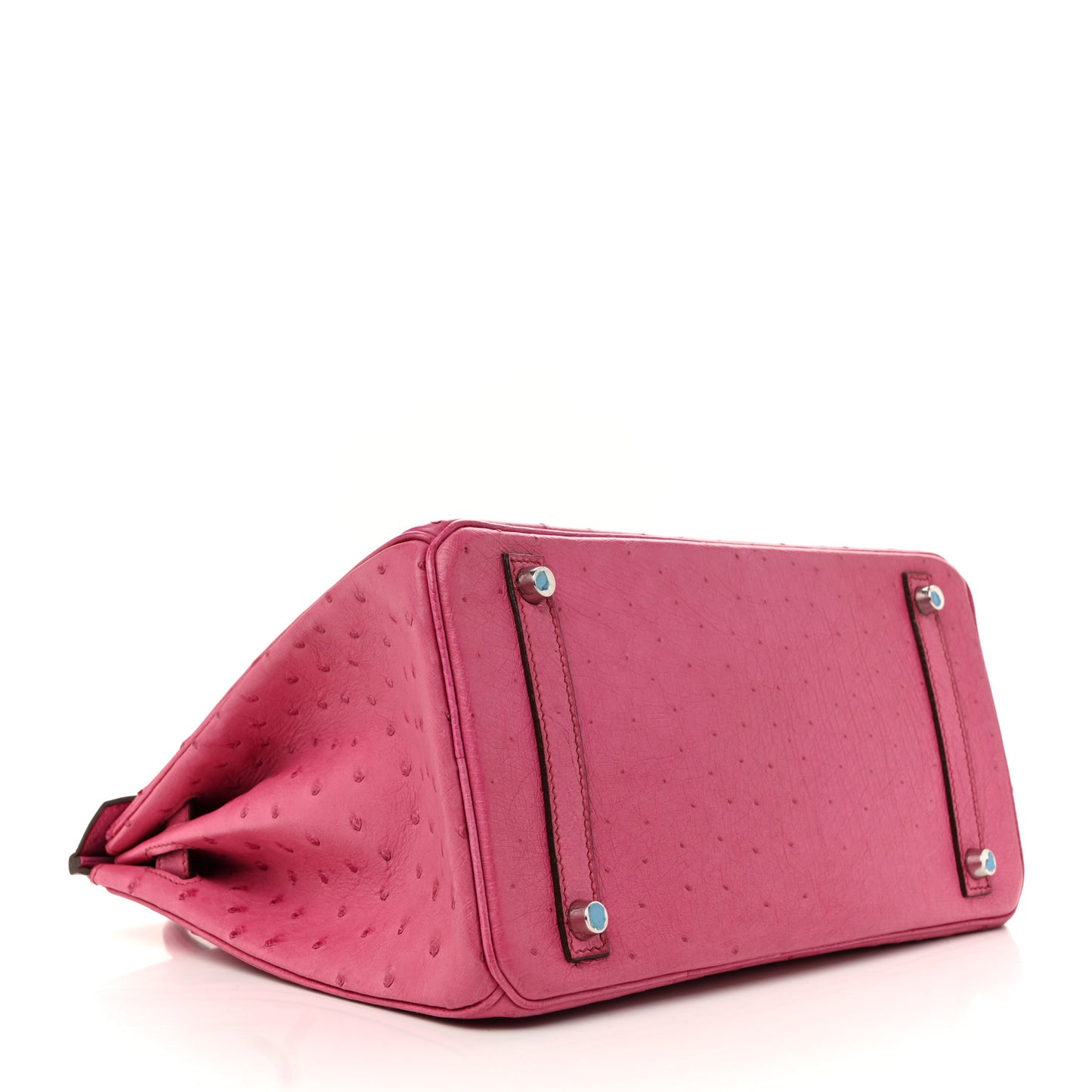 Ostrich Birkin 30 Rose Pourpre