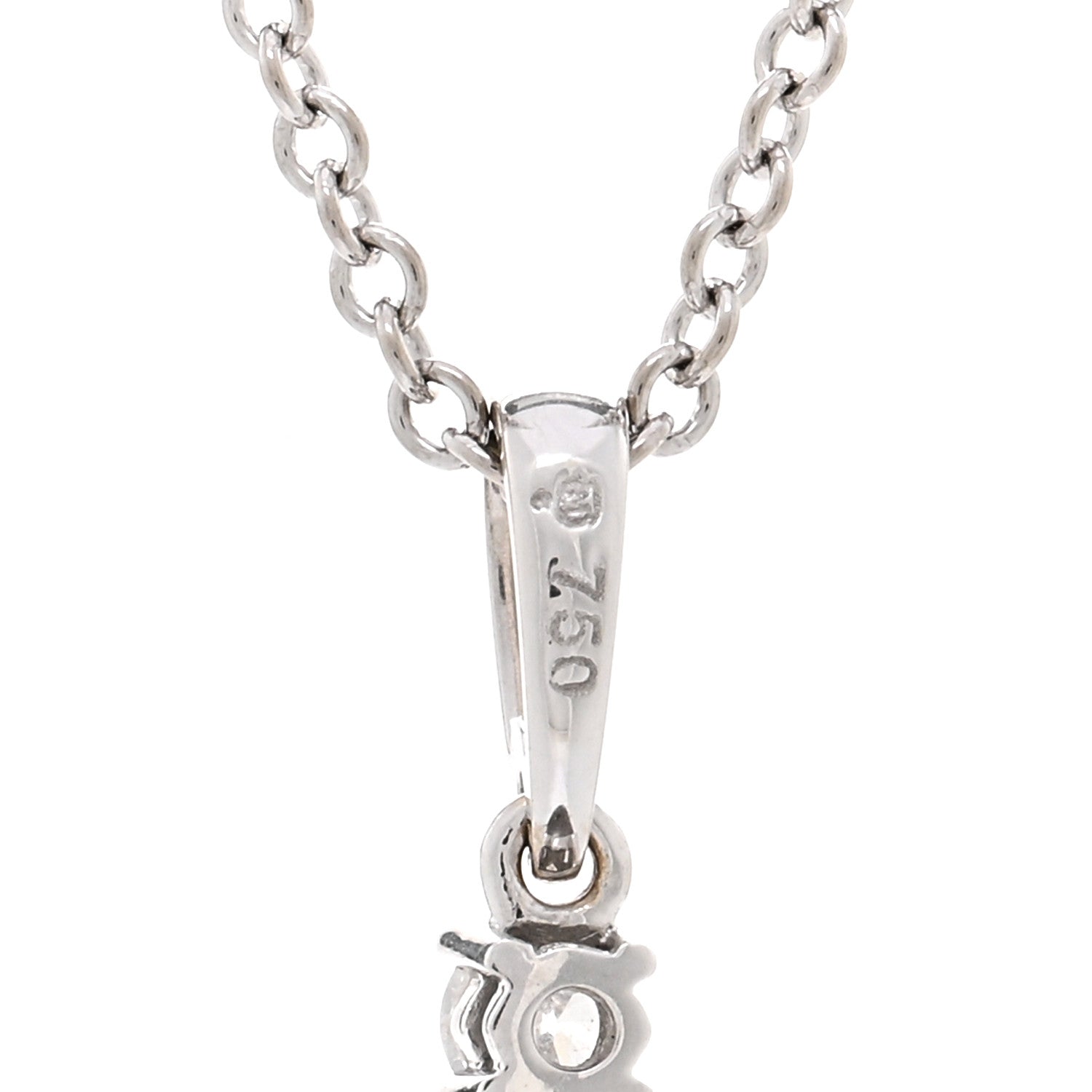 Mikimoto 18K White Gold Diamond Black South Sea Pearl 9mm Pendant Necklace 4 of 4
