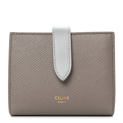 Celine Grained Calfskin Small Multifunction Strap Wallet Pebble Mineral 1 of 9