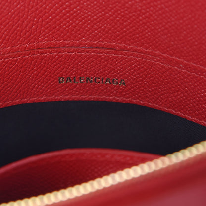 Balenciaga Signature Grained Calfskin Logo XXS Ville Top Handle Bag Rouge Lantern Black 6 of 9