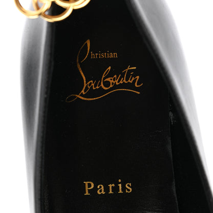 Christian Louboutin Kid Gourmi Ballerina Flats 39 Black Gold 8 of 8