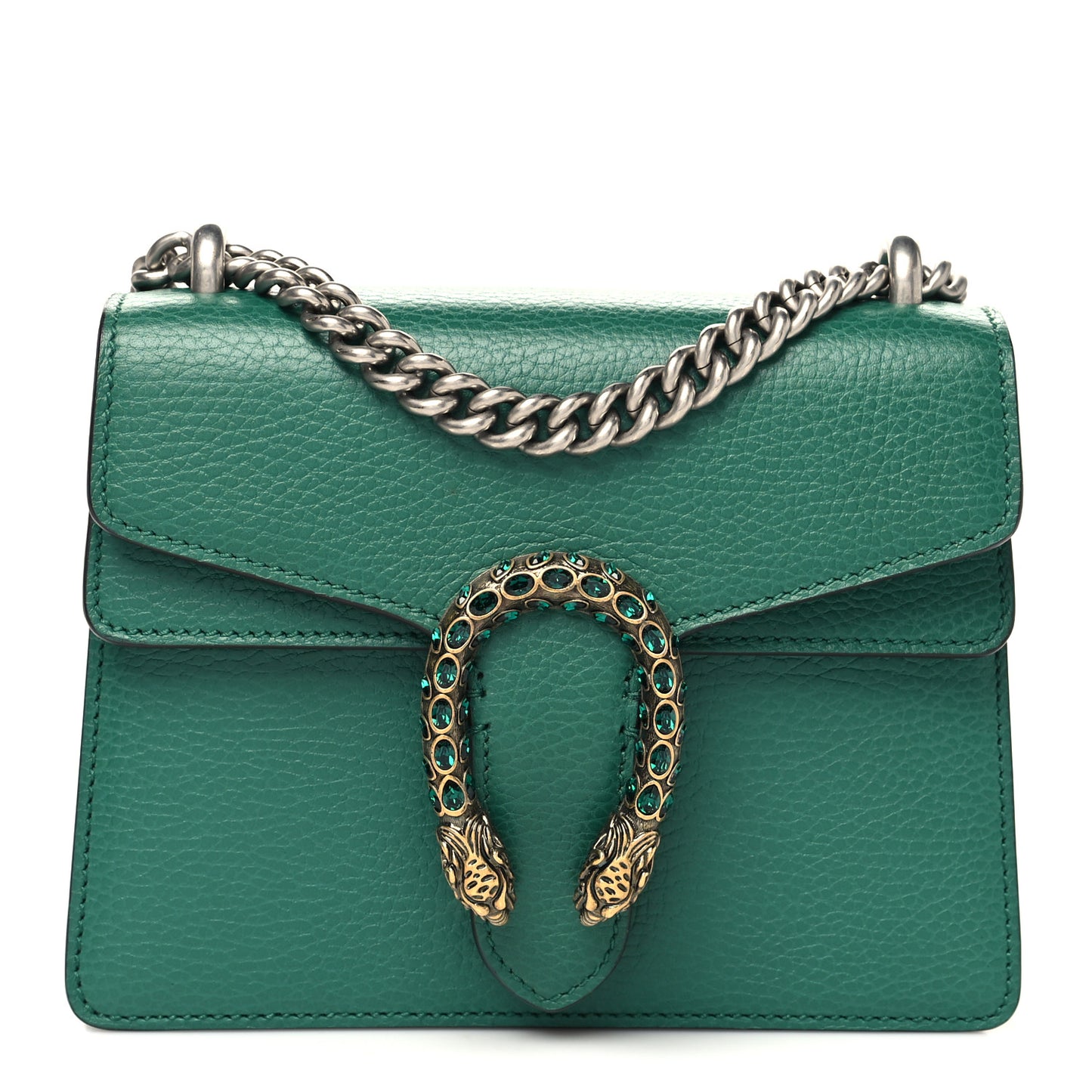Calfskin Mini Dionysus Shoulder Bag Emerald