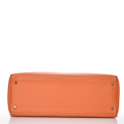 Hermes Togo Kelly Retourne 35 Orange 7 of 34