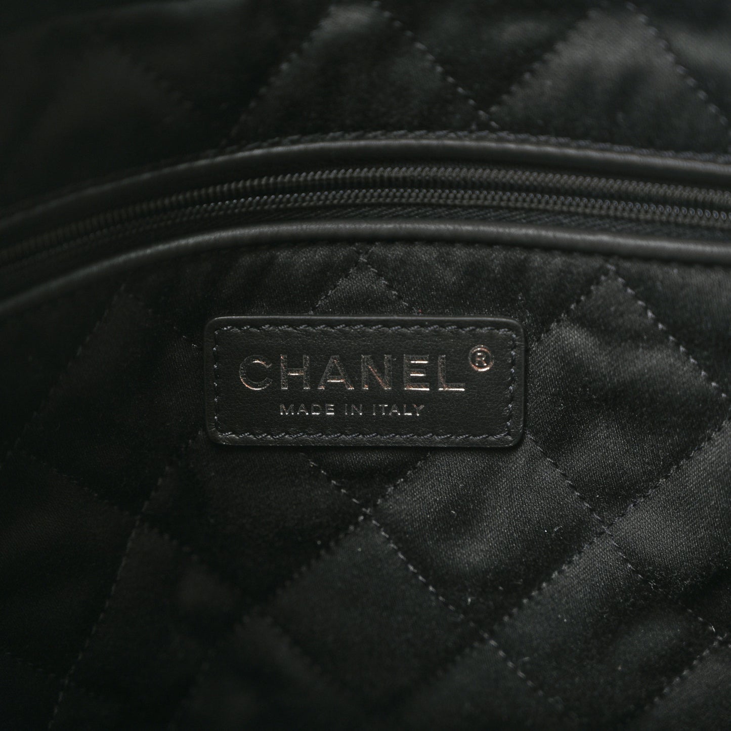 Suede Quilted Studded Small Chanel 22  Black