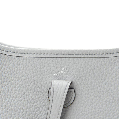 Hermes Taurillon Clemence Amazone Evelyne TPM Gris Perle Etain 8 of 11