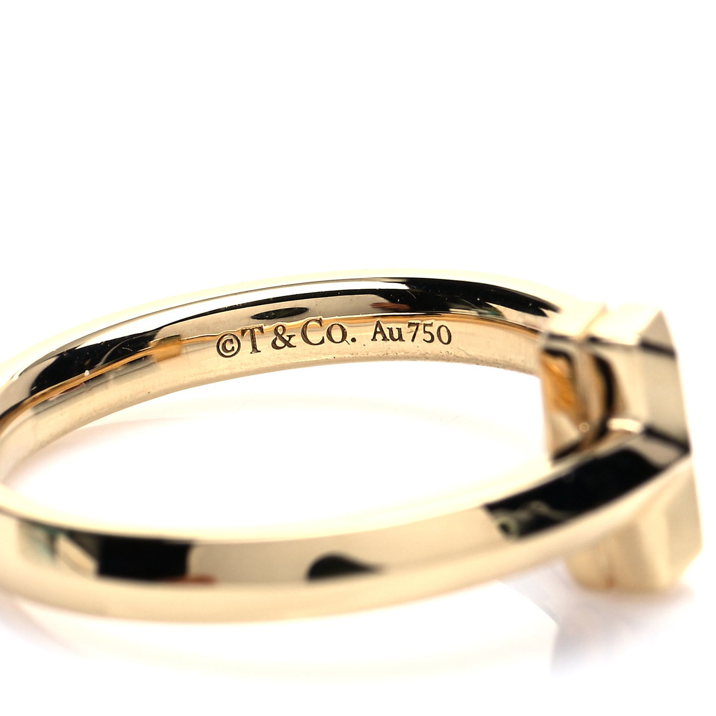 18K Yellow Gold T T1 Ring 49 5