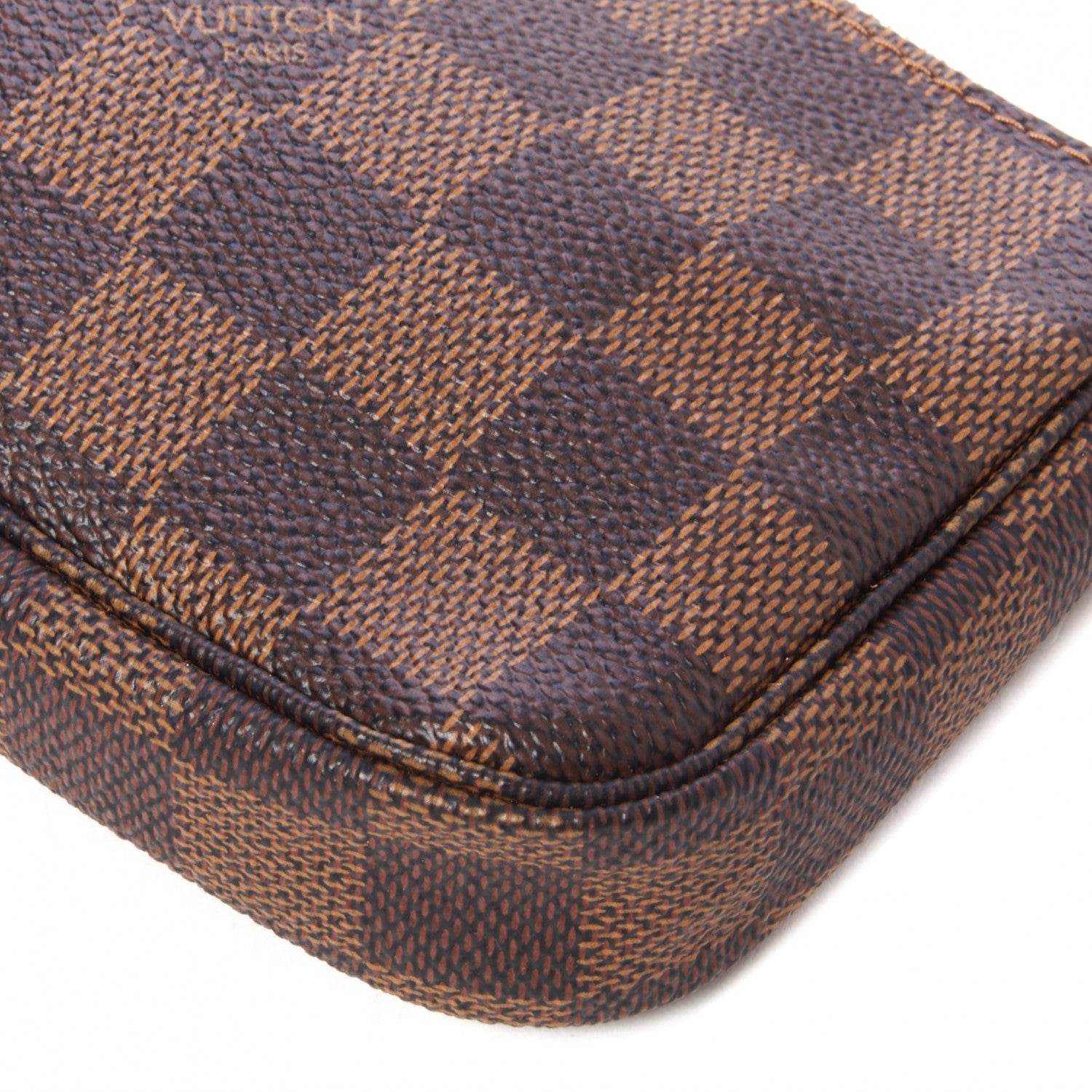 Louis Vuitton Damier Ebene Complice Trunks and Bags Mini Pochette Accessories Red 5 of 9