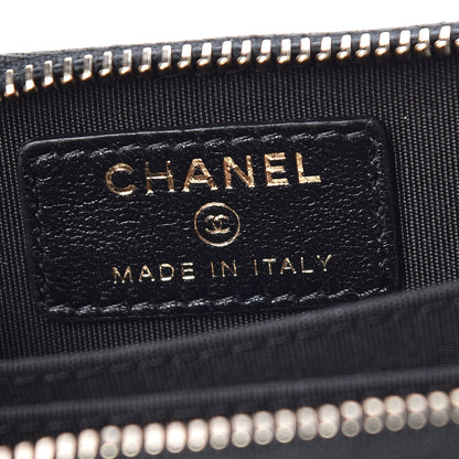 Chanel Lambskin Lucky Charms Zip Coin Purse Black 6 of 8