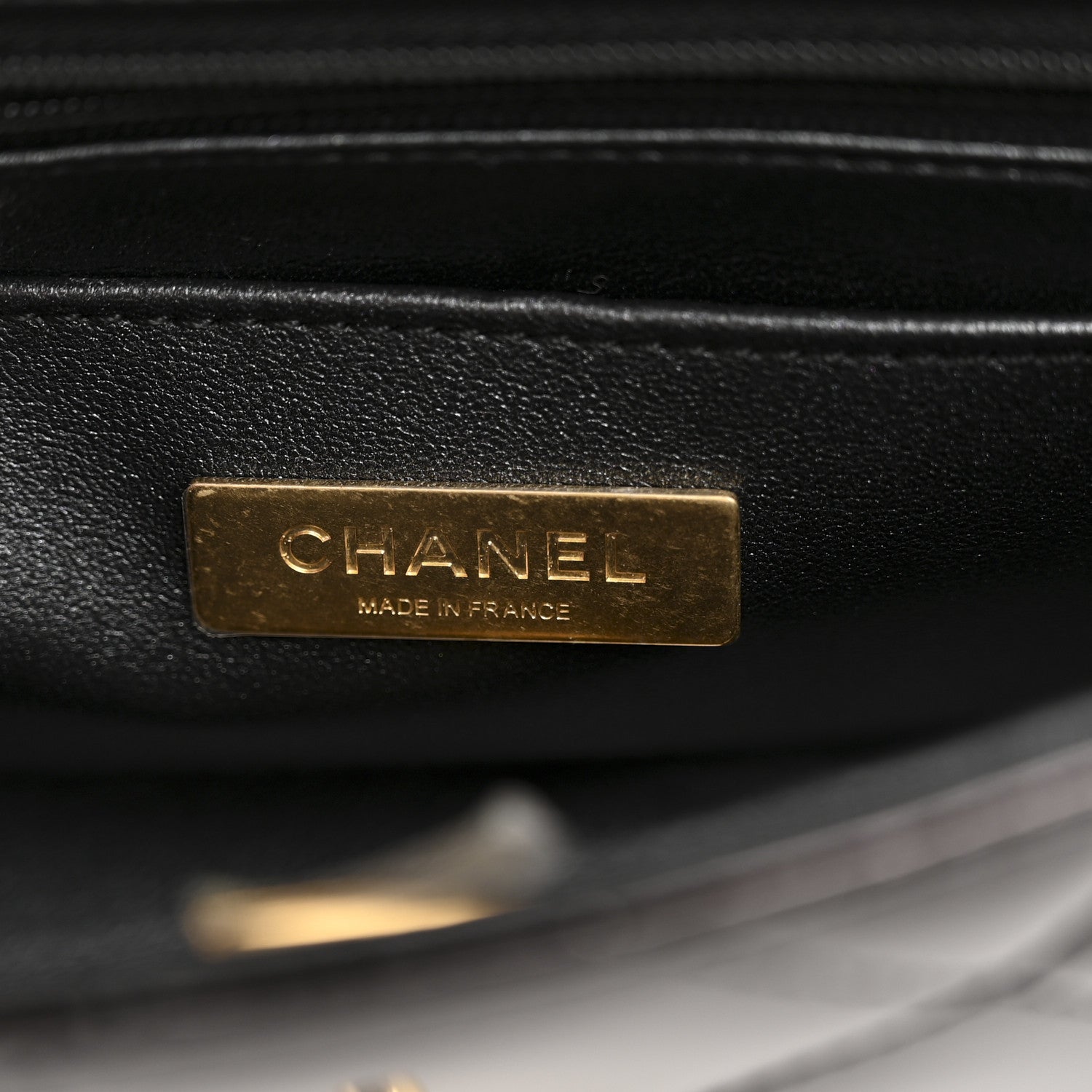 Chanel Metallic Mirror Calfskin Mini Top Handle Clutch With Chain Black 6 of 10