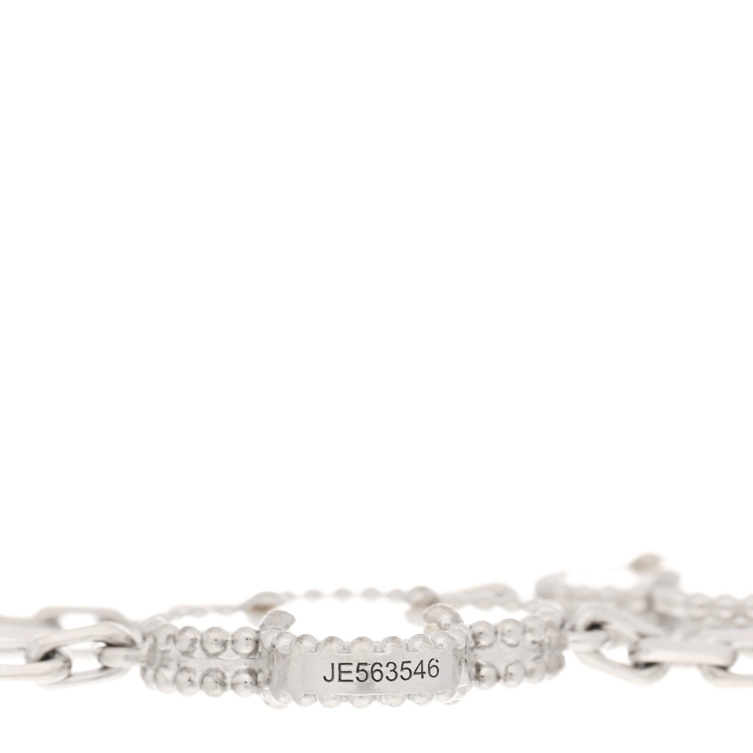 Van Cleef & Arpels 18K White Gold Mother of Pearl 5 Motifs Vintage Alhambra Bracelet 4 of 5