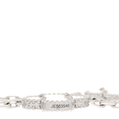 Van Cleef & Arpels 18K White Gold Mother of Pearl 5 Motifs Vintage Alhambra Bracelet 4 of 5