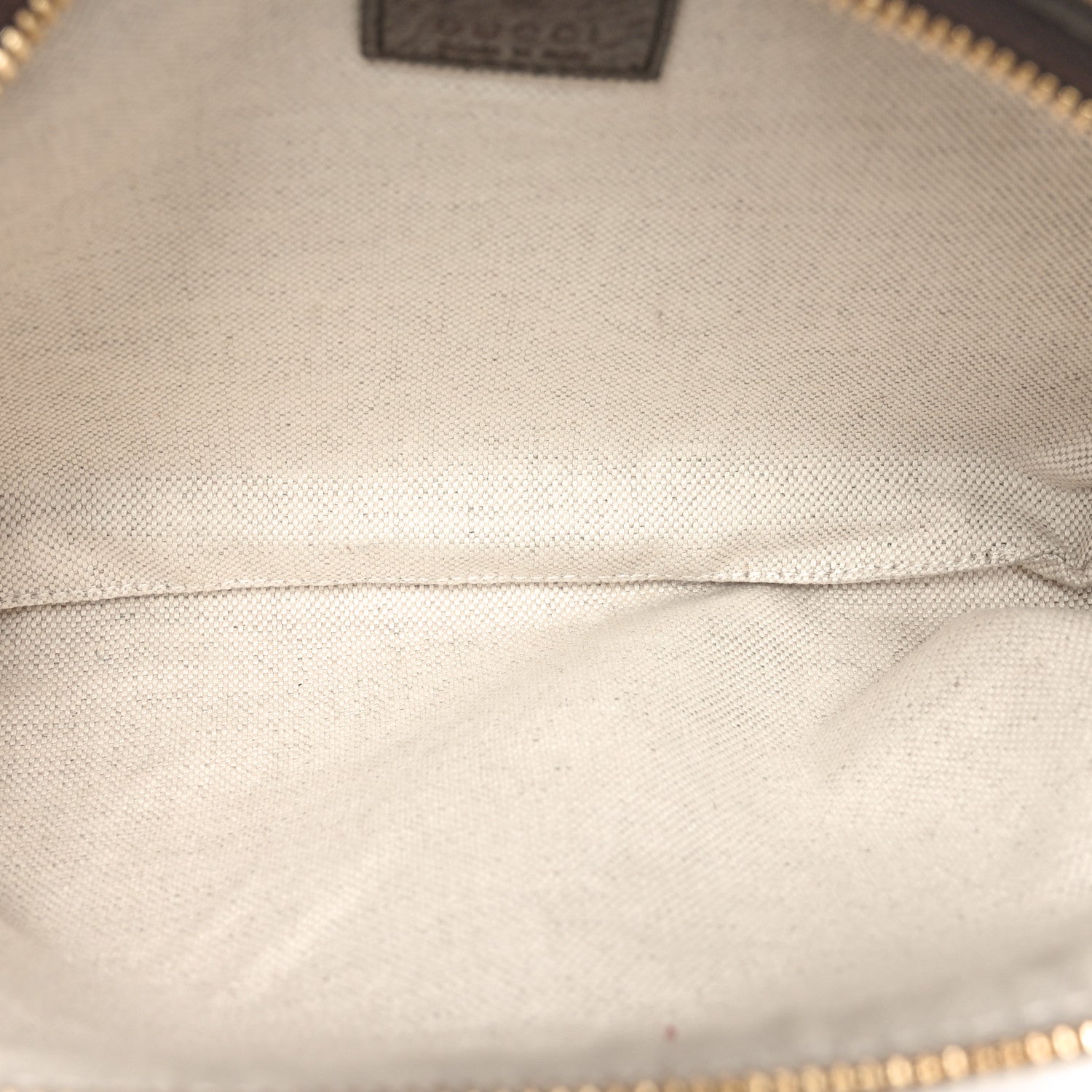 Gucci Monogram Jumbo GG Textured Dollar Calfskin Web Belt Bag Camel Ebony New Acero 5 of 10