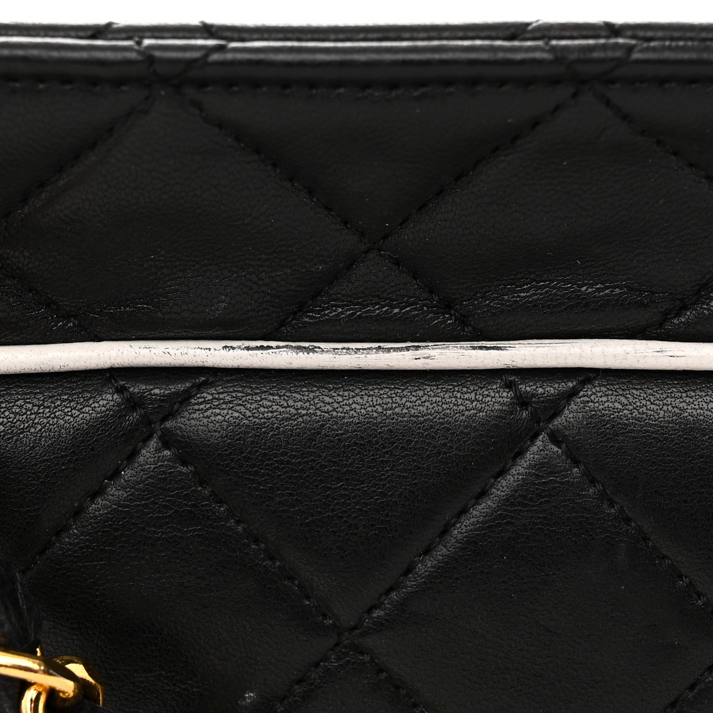 Lambskin Quilted Medium Single Flap Black