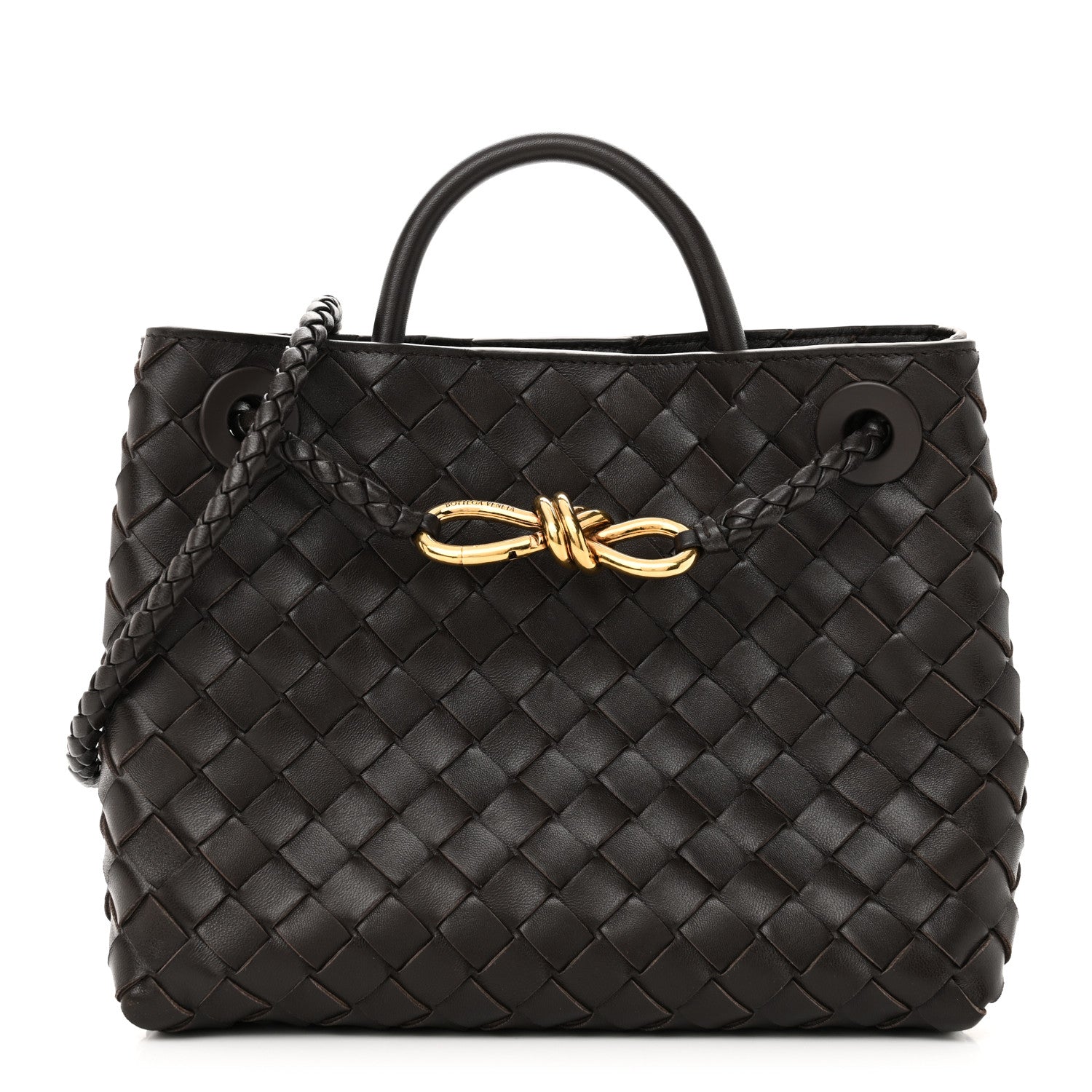 Bottega Veneta Nappa Intrecciato Small Andiamo Shoulder Bag Fondant 1 of 9