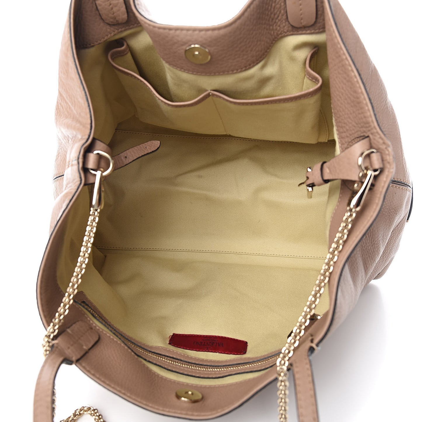 Grained Calfskin Va Va Voom Tote Sabbia