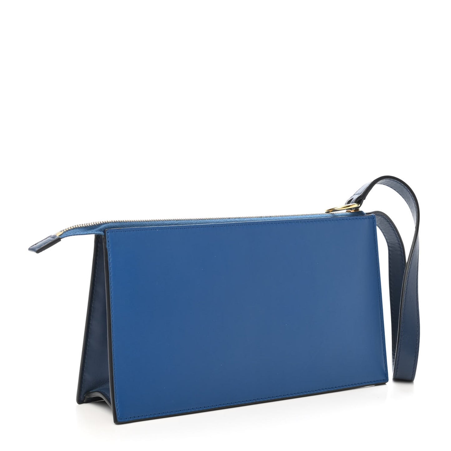 Smooth Calfskin Ring Multifunction Clutch With Dragonne Sea
