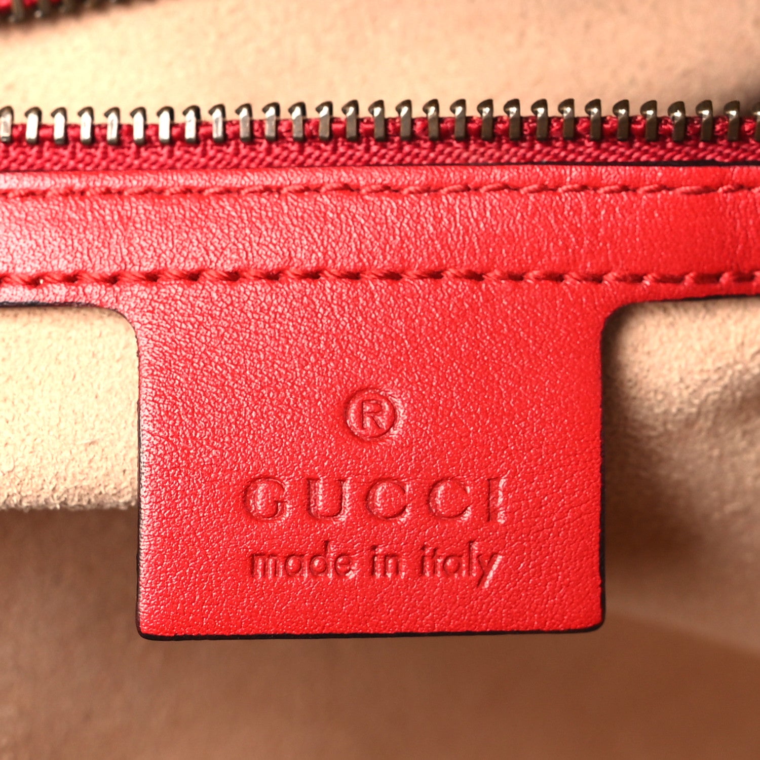 Gucci Calfskin Matelasse Medium GG Marmont Chain Shoulder Bag Hibiscus Red 6 of 9