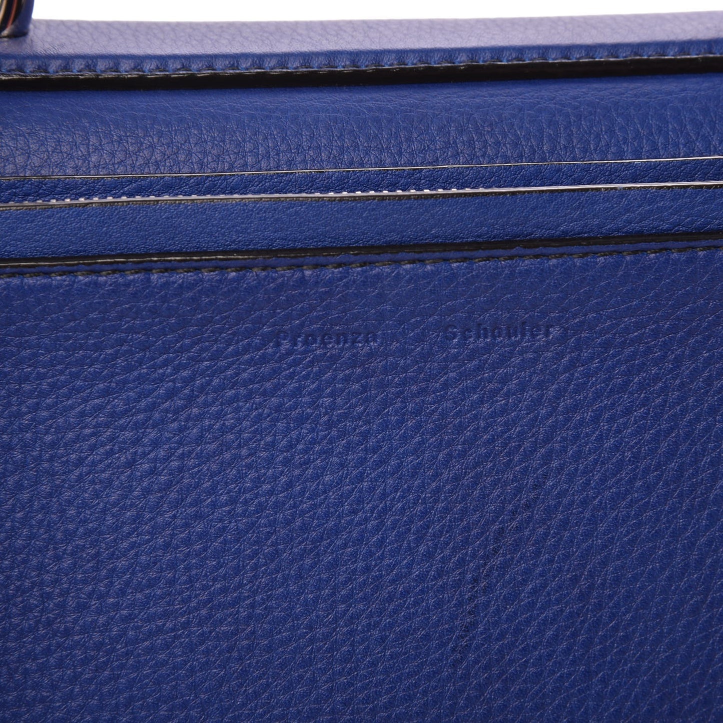 Grained Calfskin Medium Hava Top Handle Bag Lapis