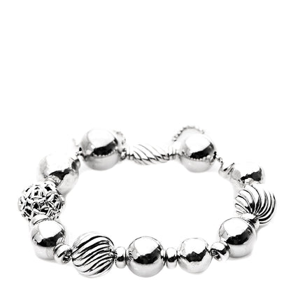 David Yurman Sterling Silver 14mm Elements Bead Bracelet 1 of 3