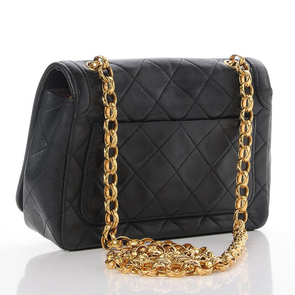 Chanel Lambskin Quilted Small Single Flap Black 3 of 7