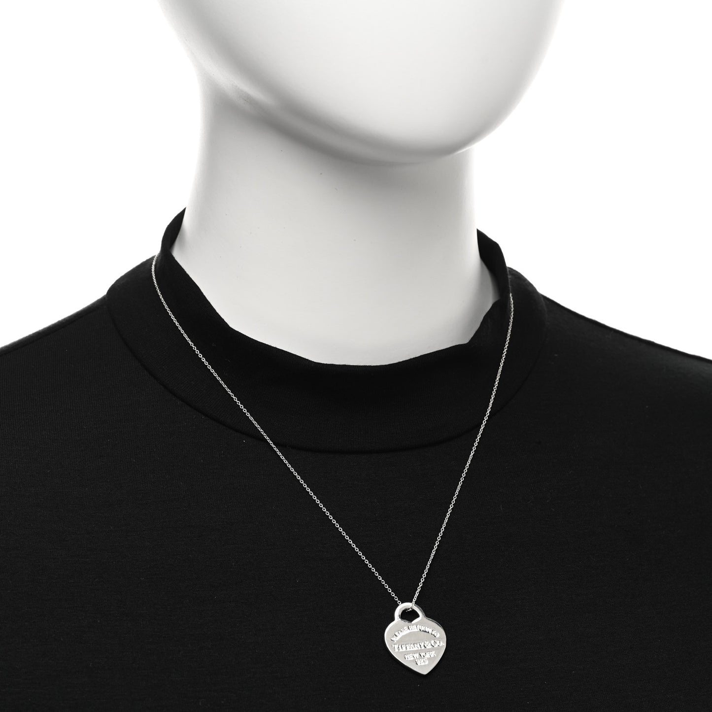 Sterling Silver Return To Tiffany Heart Tag Pendant Chain Necklace