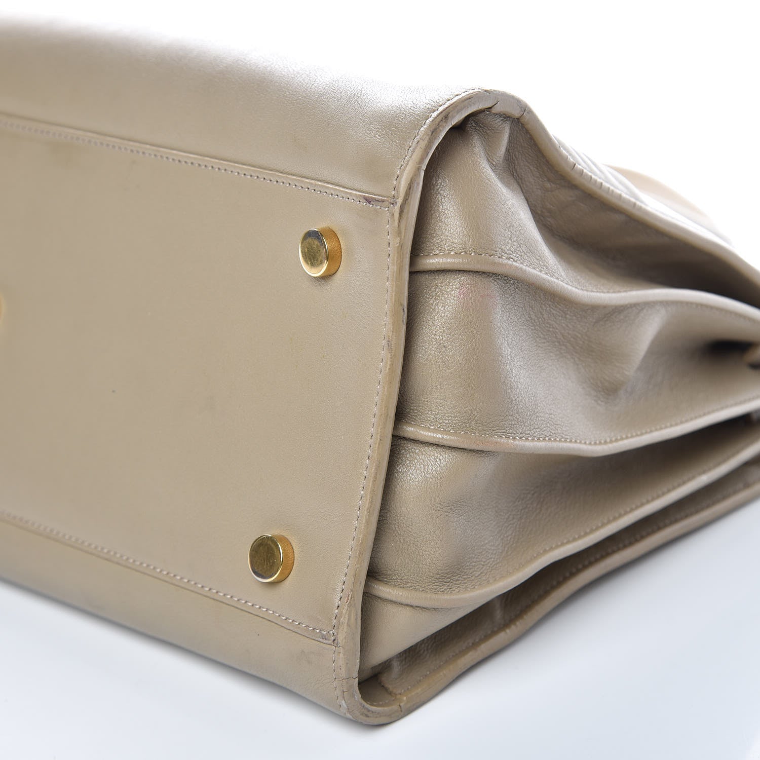 Saint Laurent Calfskin Small Sac De Jour Beige 9 of 19
