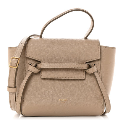 Celine Grained Calfskin Pico Belt Bag Light Taupe 1 of 12