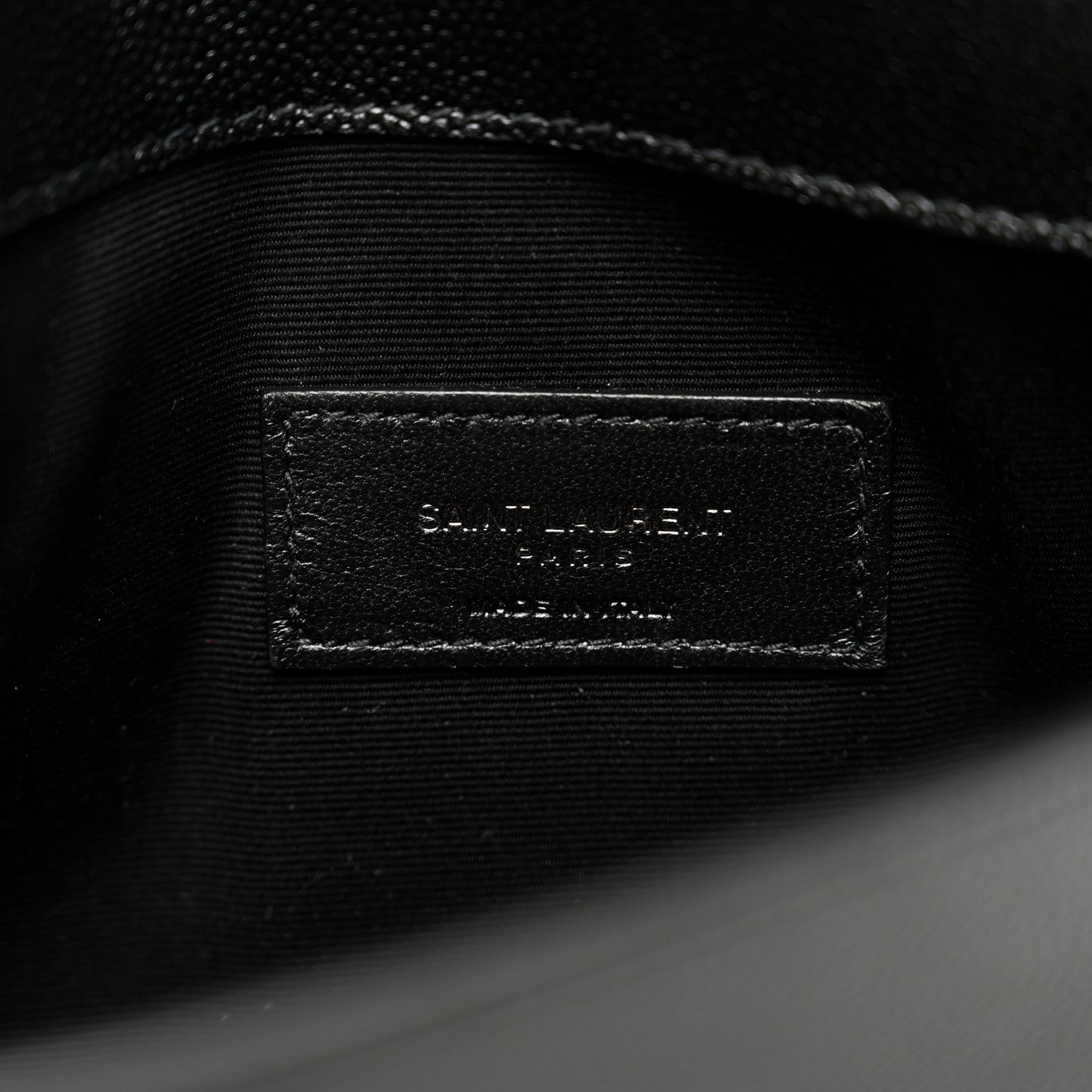 Saint Laurent Grain De Poudre Uptown Pouch Black 6 of 7