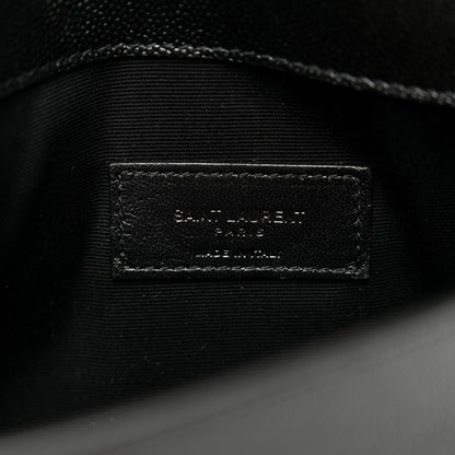 Saint Laurent Grain De Poudre Uptown Pouch Black 6 of 7