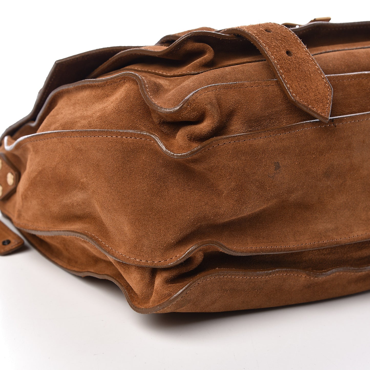 Suede Large PS1 Satchel Tobacco