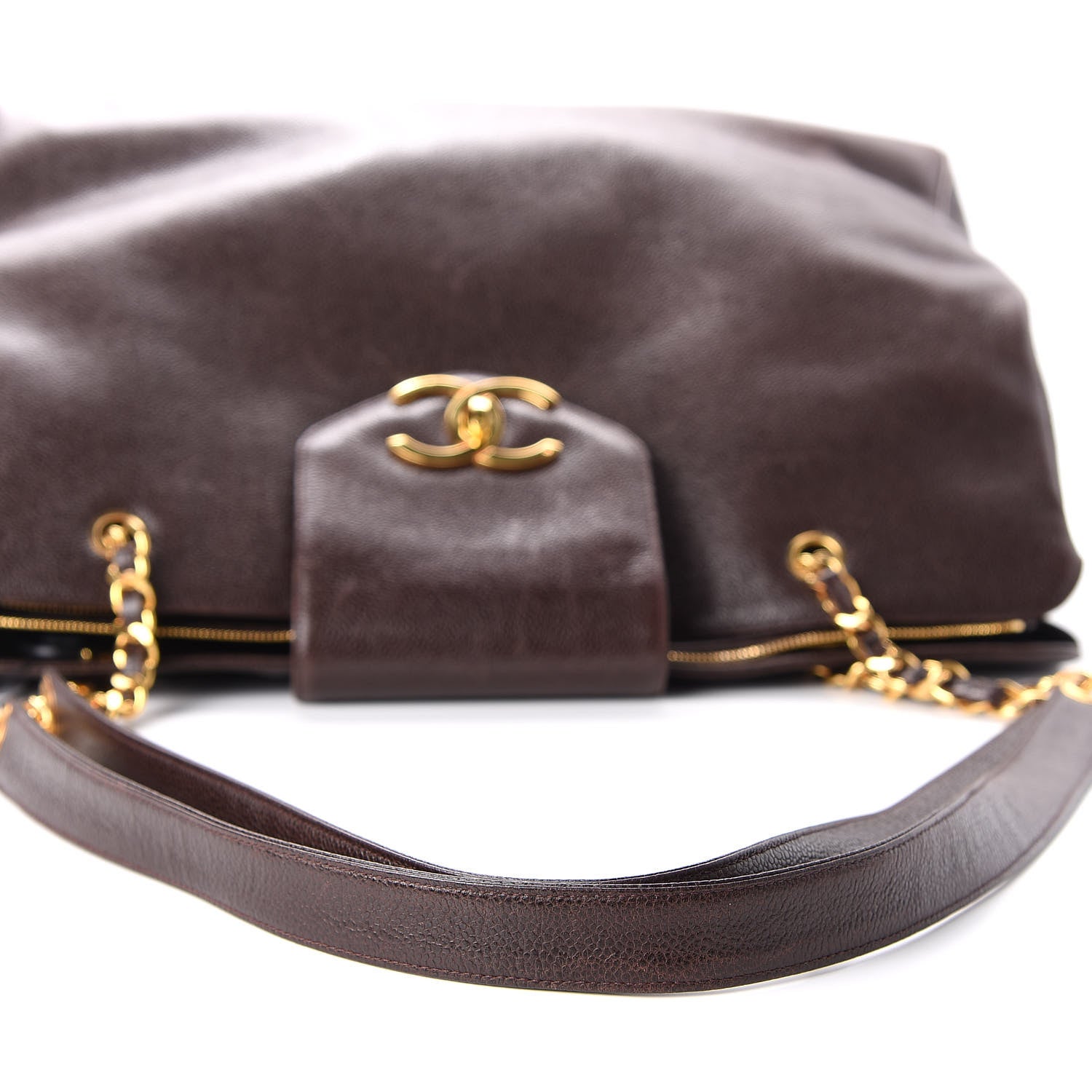 Chanel Caviar XL Weekender Bag Brown 9 of 9