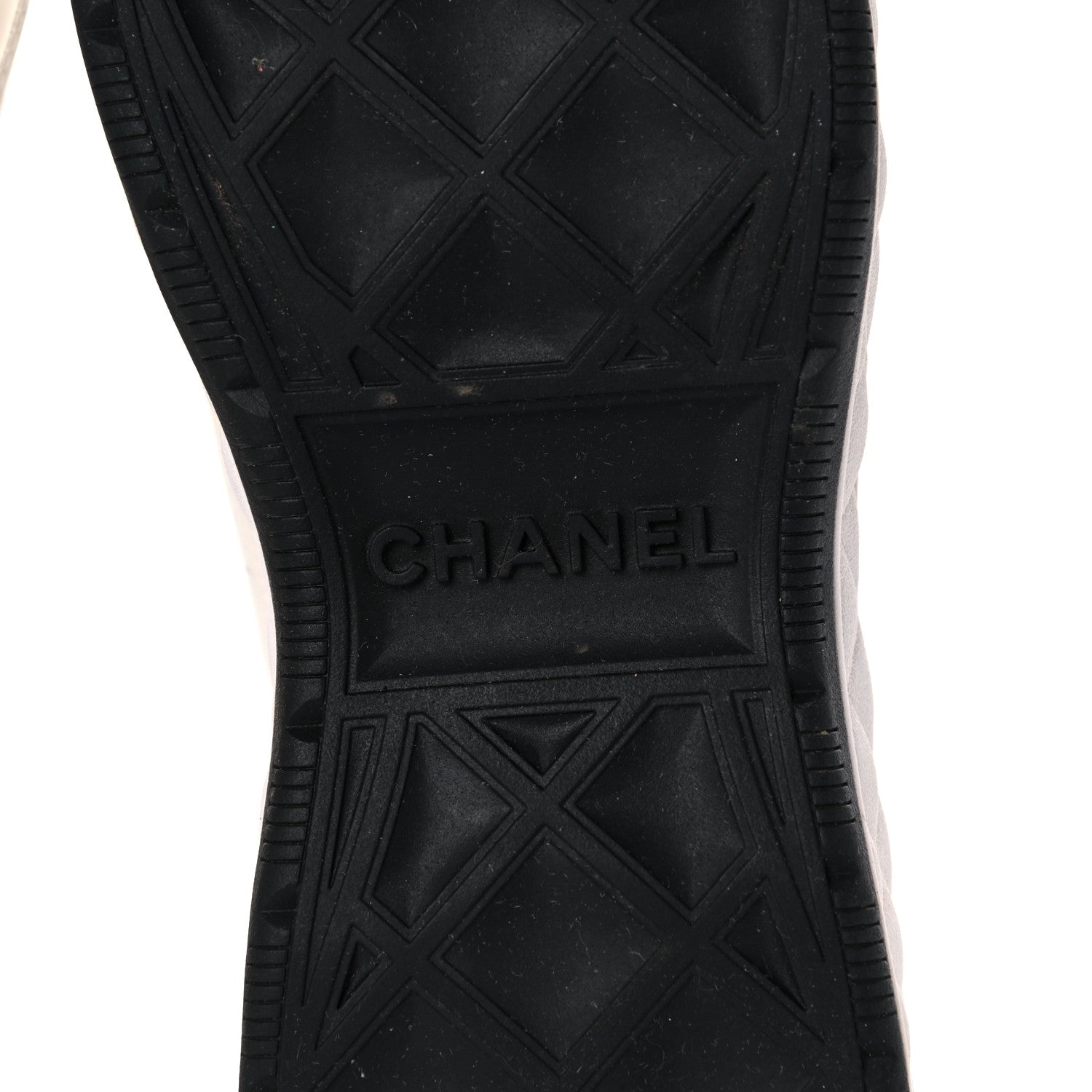 Chanel Velvet Calfskin Mixed Fibers CC Sneakers 39 Ivory Black 6 of 17