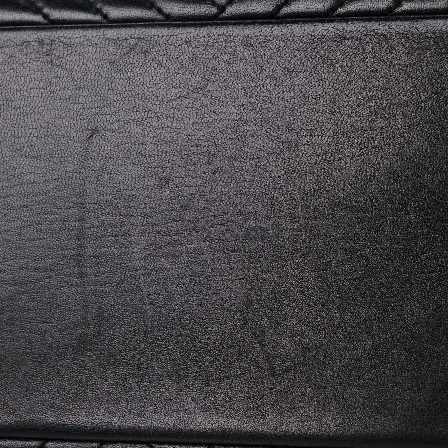 Lambskin Quilted CC Crossing Shopping Tote Black