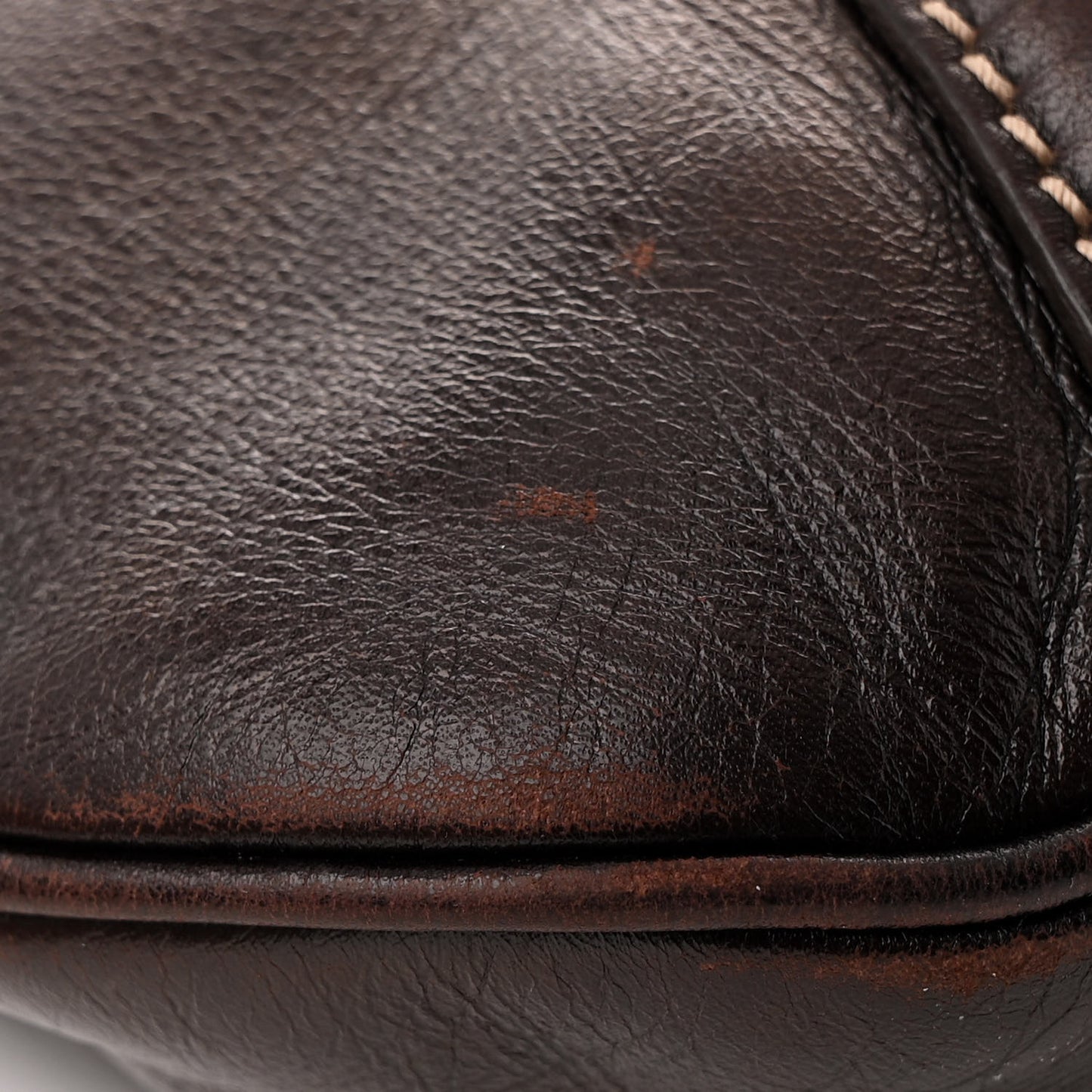 Calfskin Medium Britt Tote Dark Brown