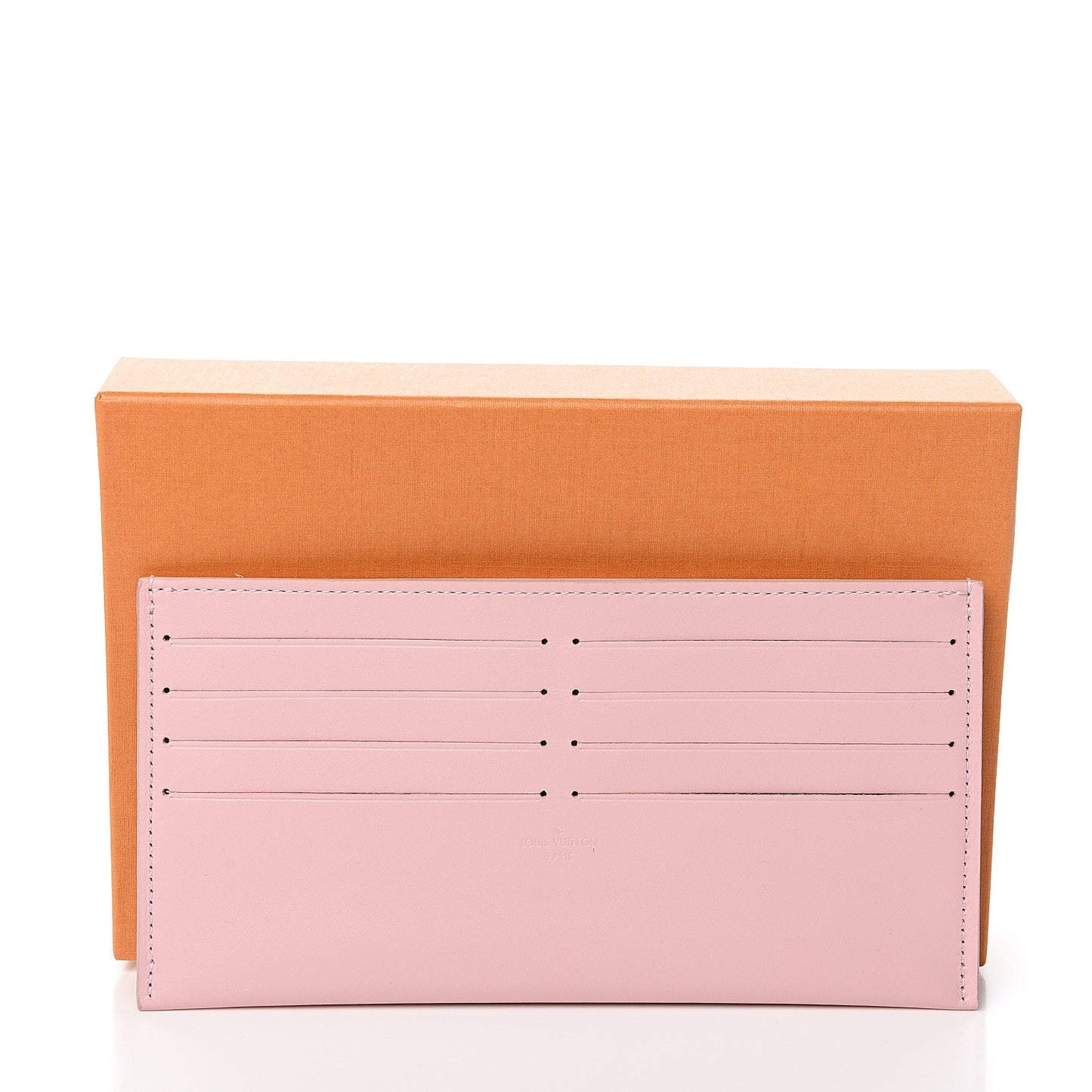 Calfskin Felicie Card Holder Insert Rose Ballerine