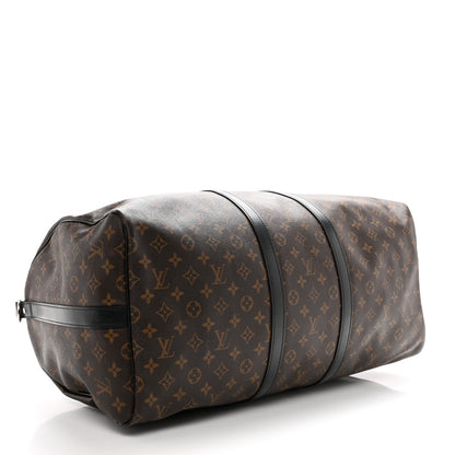 Louis Vuitton Monogram Macassar Keepall Bandouliere 55 3 of 10