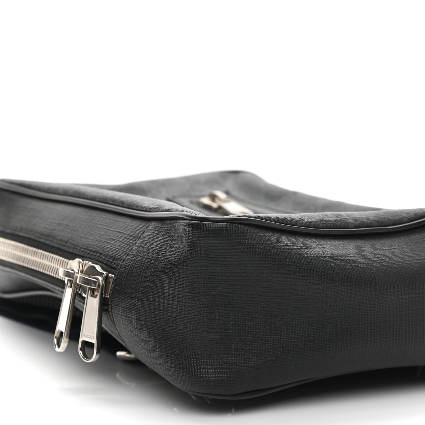 Soft GG Supreme Monogram Web Belt Bag Black Grey